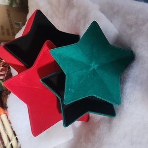 Felt covered nesting star boxes